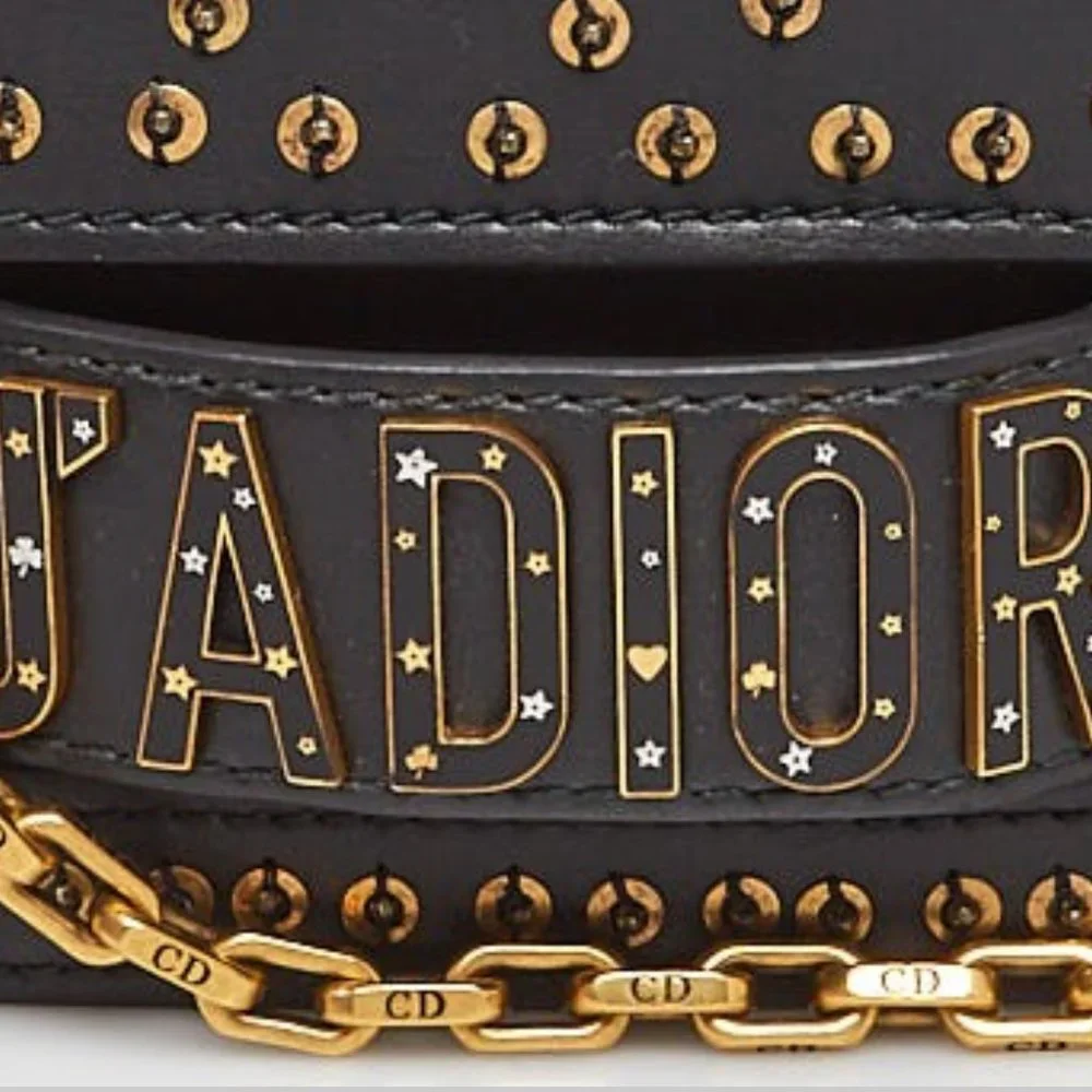 DIOR Leather Studded J'Adior Crossbody Bag / Clutch - Picture 3 of 9